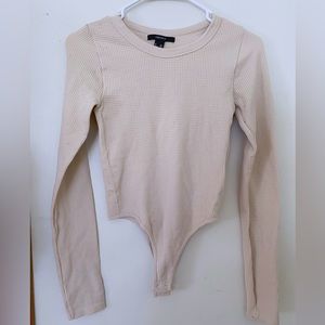 Forever 21 Women’s Cream Bodysuit